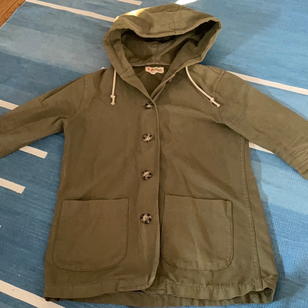 Mollusk canvas button up with hood